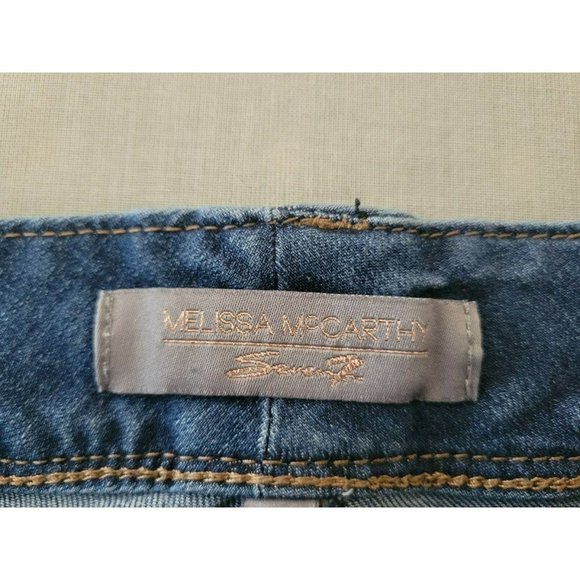 Melissa McCarthy Seven7 Medium Wash Pencil Skinny Jeans Plus Size 22 - Picture 5 of 9